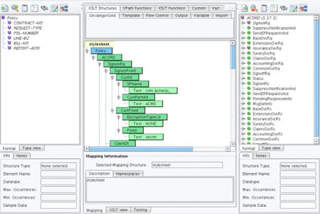 ACORD XSD Management Data Mapper