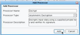 Encryption and Decryption Processors Name Processor Panel