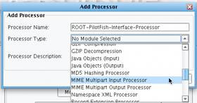 MIME Multipart Input Processor Add Processor Panel