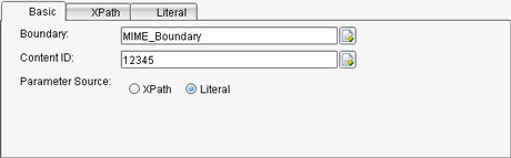 MTOM Ouput Processor Basic configuration tab