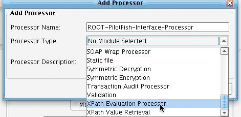XPATH Evaluation Processor Add Processor Panel