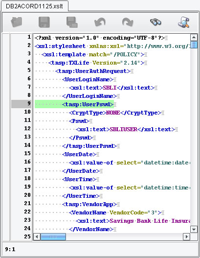 XSLT Document Panel