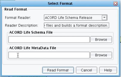 Acord Schema Reader Selection