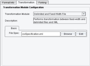 CSV to XML Transformation Module