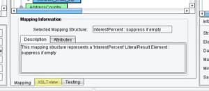 Data Mapping XSLT View Tab