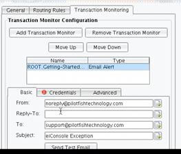 Email Alert Transaction Monitor Grid