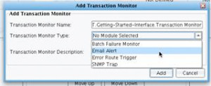 Transaction Monitor Type Menu