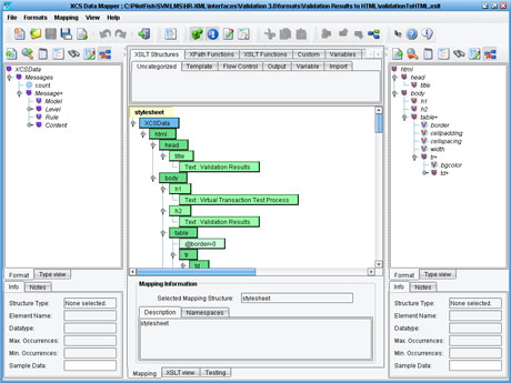 XML to HTML Transformations with the eiConsole's XSLT Transformation Module