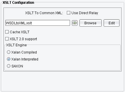 WSDL to XML Transformation via the XSLT transformation module