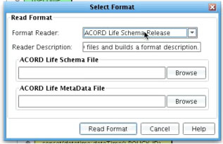 ACORD XSD Schema or MetaData File Import for Data Mapper