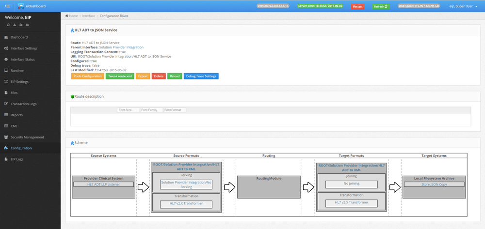 Interface Reporting & Management Dashboard Configuration