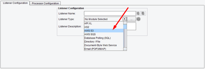 AWS S3 Listener or Adapter Configuration in Pilotfish Engine