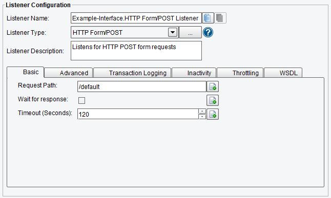 HTTP POST Web Form Basic Listener Configuration in PilotFish Engine