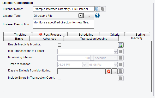 Inactivity Polling Options for Directory Listener in PilotFish