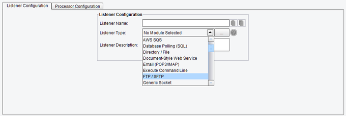 FTP/SFTP Listener Configuration in PilotFish Middleware