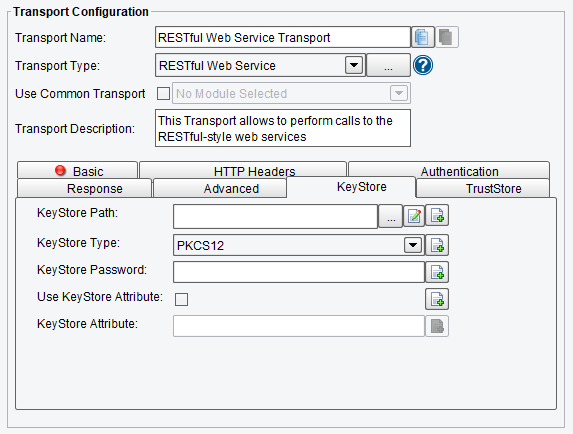  RESTful Web Services Keystore Configuration Options