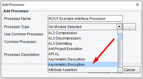 Select Asymmetric Encryption Processor