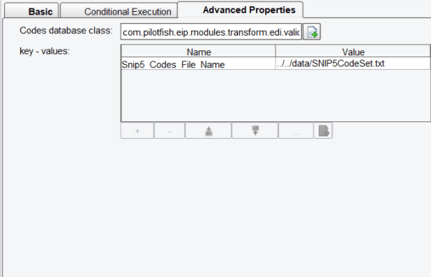 EDI SNIP Processor Advanced Properties