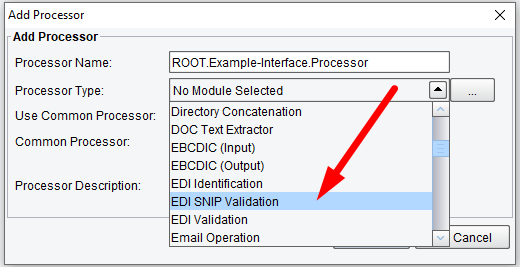 Select EDI SNIP validation processor 