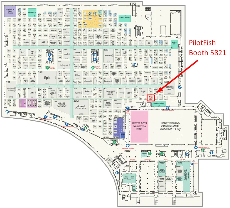 HIMSS 2026 Exhibitor Healthcare IT Conference Booth Map