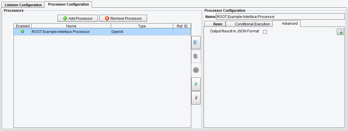 Advanced Configuration Options of OpenAI Processor in PilotFish Software